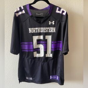 Under Armour Northwestern Wildcats #51 Football Jersey Size M